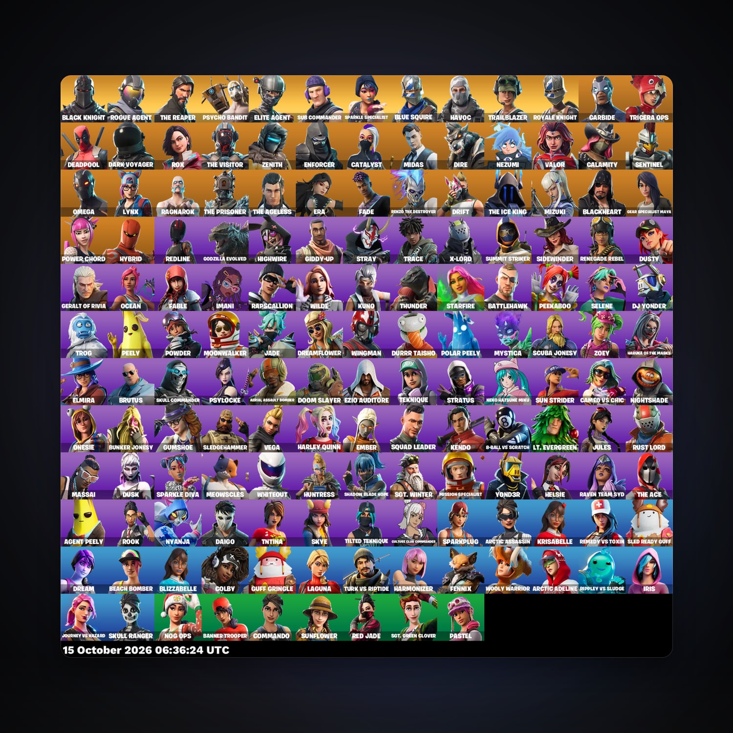 Fortnite account with Carbide & The Visitor — 152 skins — 450 V-Bucks — lvl 1340 — HabibiAccounts