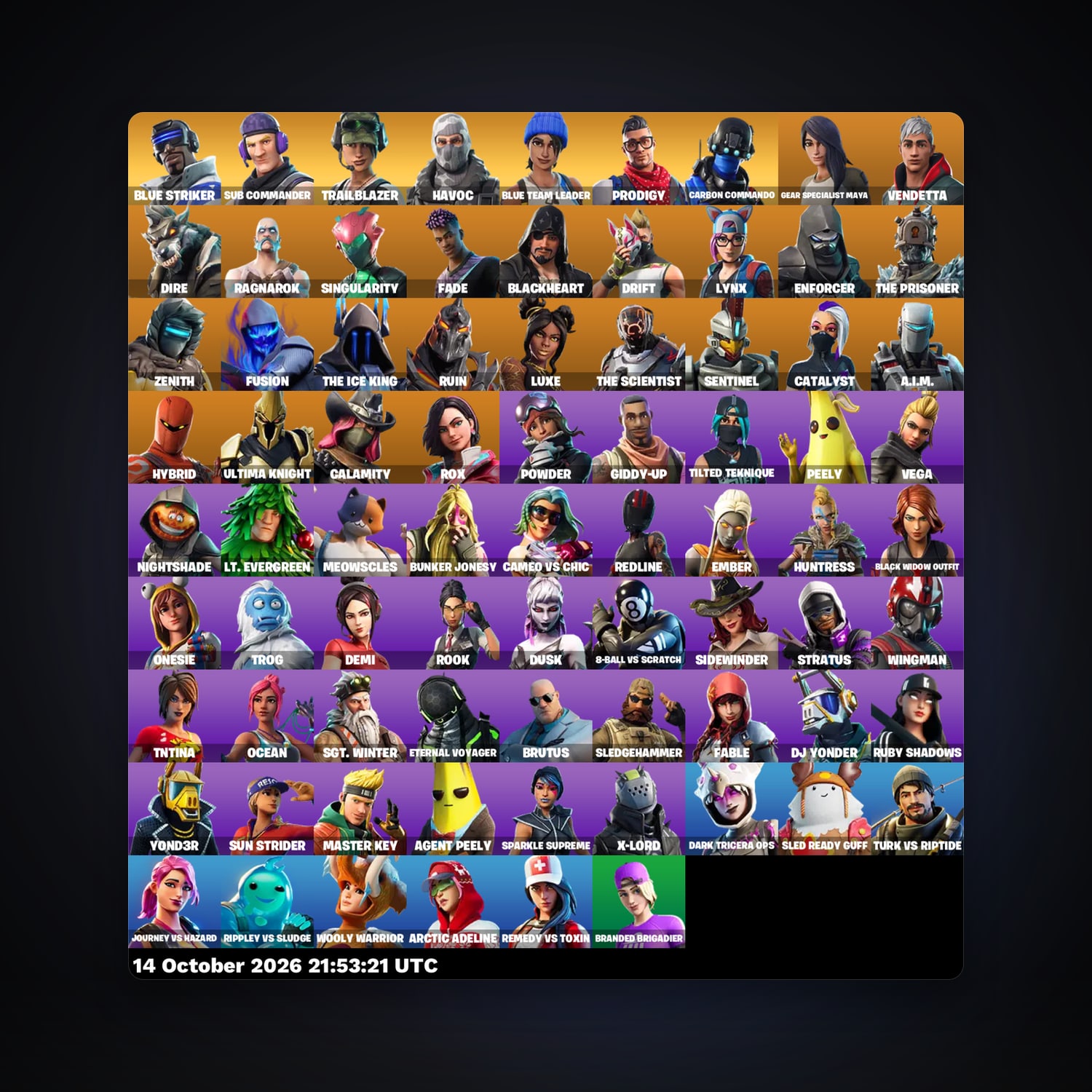 Fortnite account with Drift & Gear Specialist Maya — 78 skins — 800 V-Bucks — lvl 1048 — HabibiAccounts