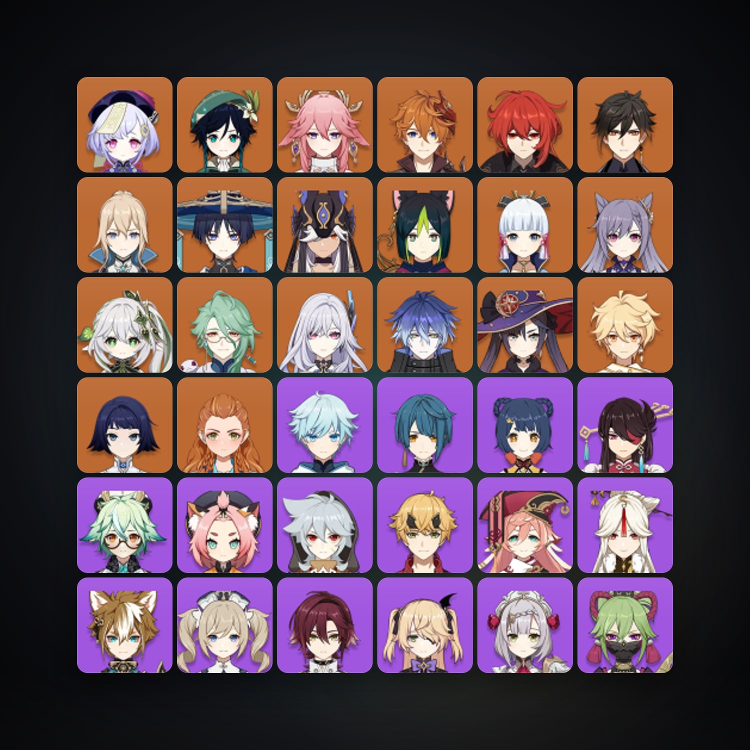 Genshin Impact | AR 58 | 60 Chars | 17× 5★ — Genshin / miHoYo Account — HabibiAccounts