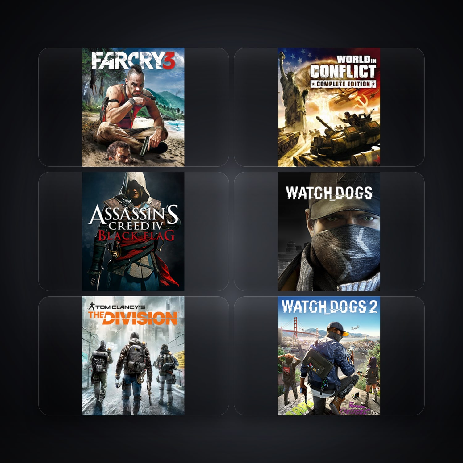 Ubisoft account — Far Cry 3 Deluxe Edition + World In Conflict — PL — 7 games — HabibiAccounts
