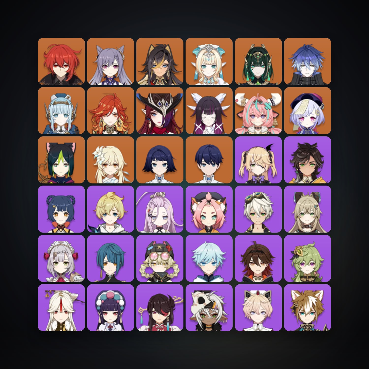 Genshin Impact | AR 57 | 55 Chars | 13× 5★ — Genshin / miHoYo Account — HabibiAccounts