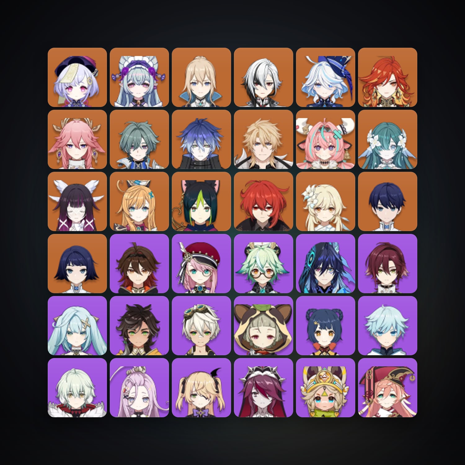 Genshin Impact | AR 57 | 63 Chars | 16× 5★ — Genshin / miHoYo Account — HabibiAccounts