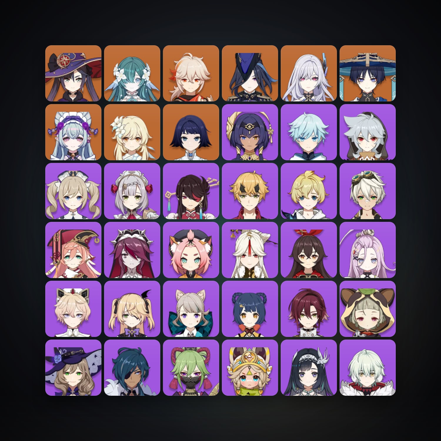 Genshin Impact | AR 55 | 42 Chars | 7× 5★ — Genshin / miHoYo Account — HabibiAccounts