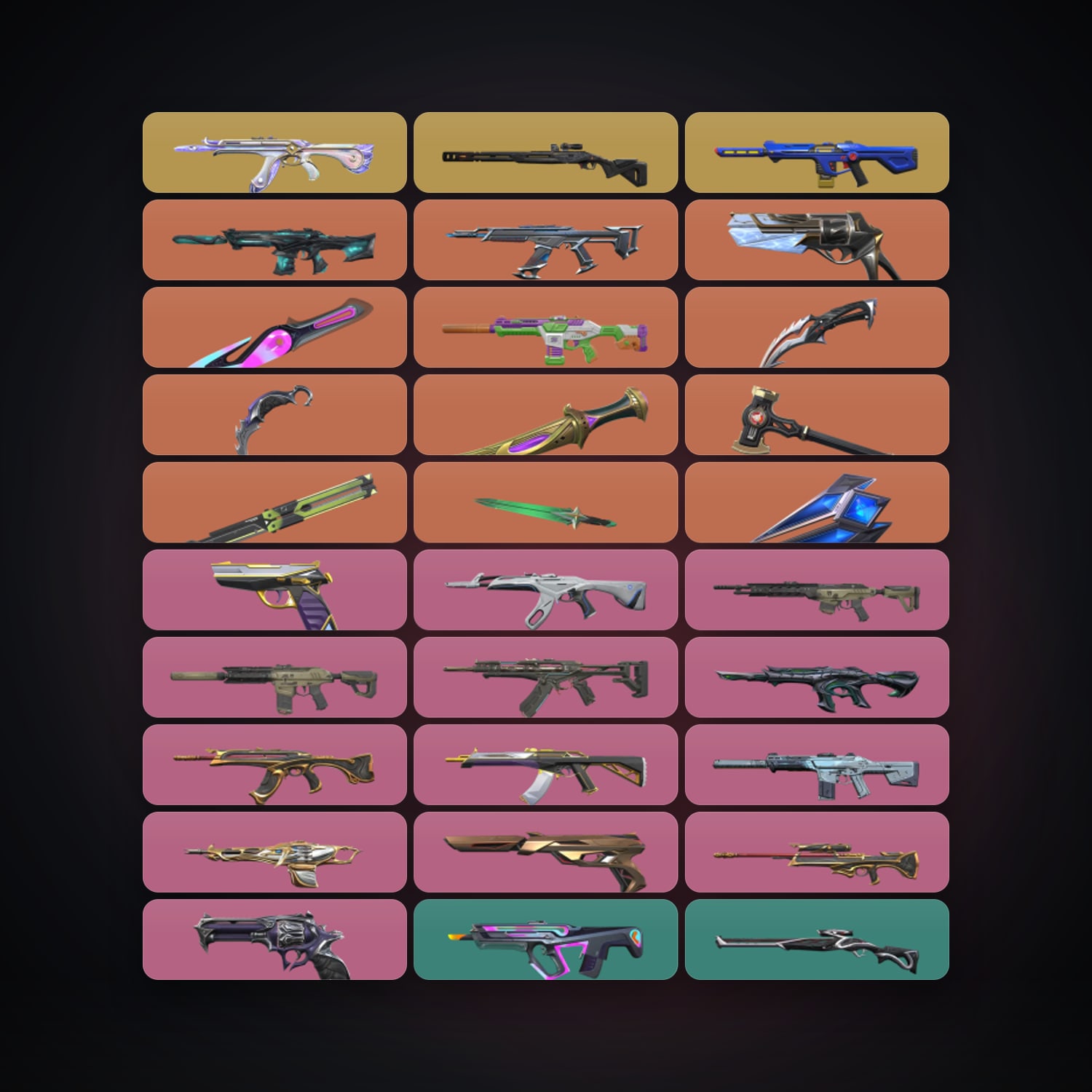 Valorant account: BR Silver 1 locker — 8 knives, 107 skins, lvl 255 — 182 LoL champions, 162 LoL skins — HabibiAccounts