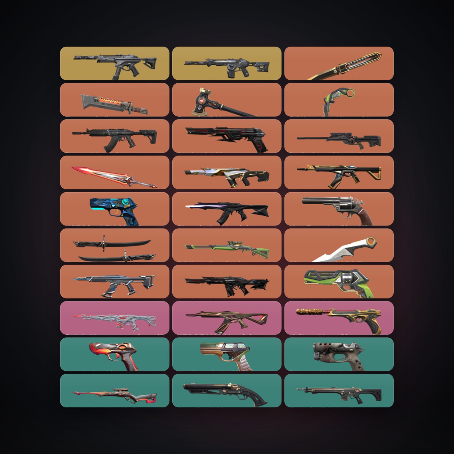 حساب فالورانت BR بلات 1، لوكر 65 سكن و7 سكين، لفل 174 — 38 بطل لول — HabibiAccounts