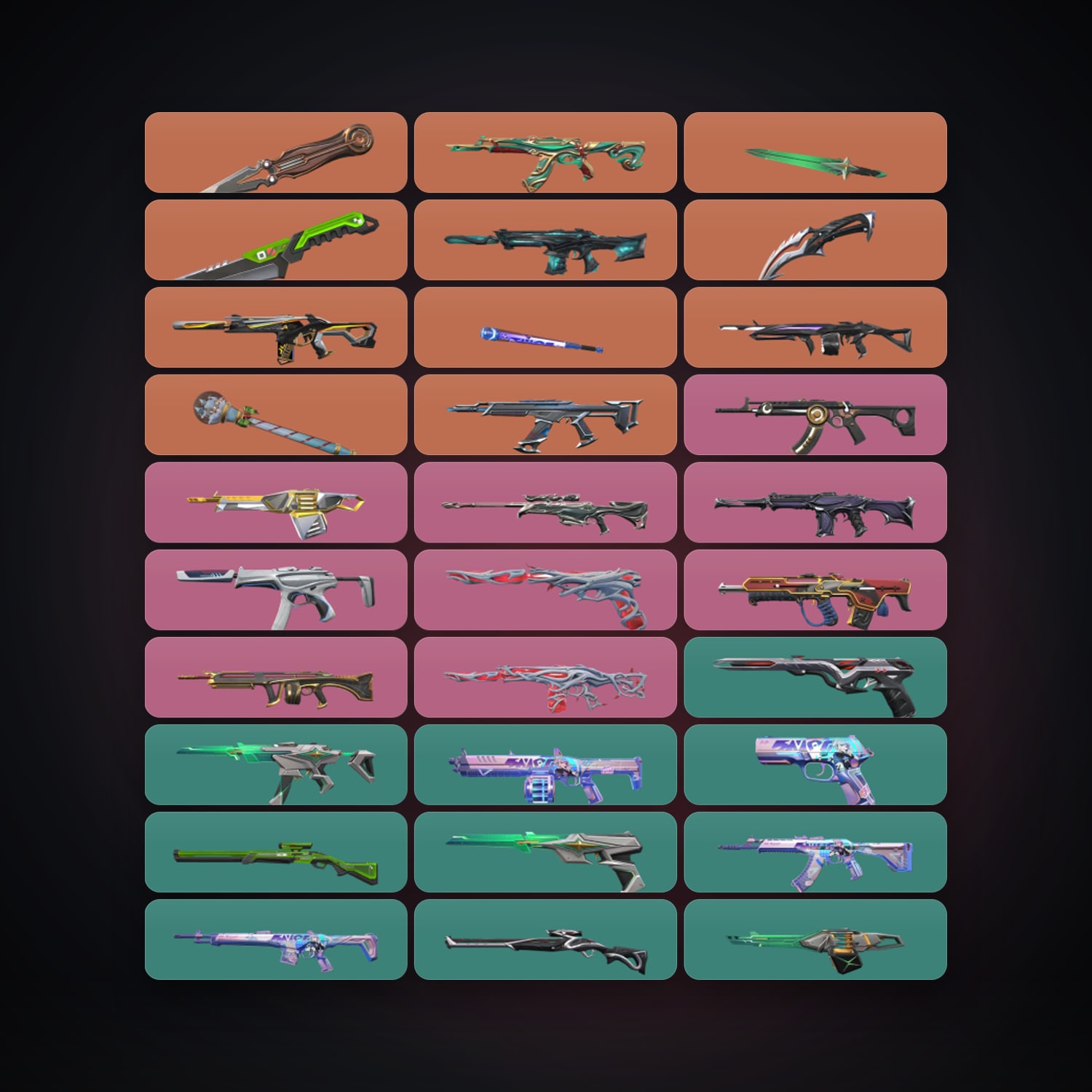 Valorant account: AP Silver 1 locker — 6 knives, 80 skins, lvl 314 — HabibiAccounts