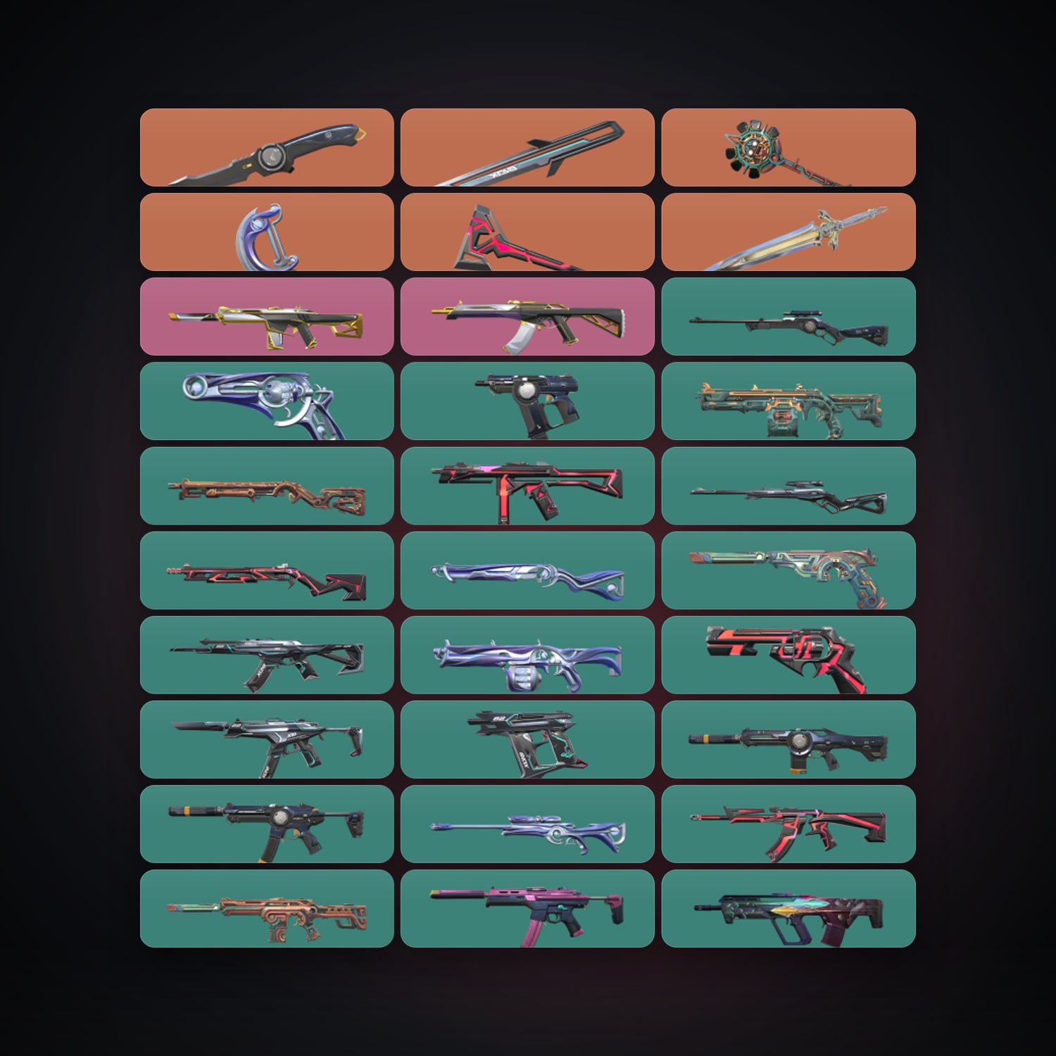 Valorant account: EU Gold 1 locker — 6 knives, 77 skins, lvl 193 — 181 LoL champions, 435 LoL skins — HabibiAccounts