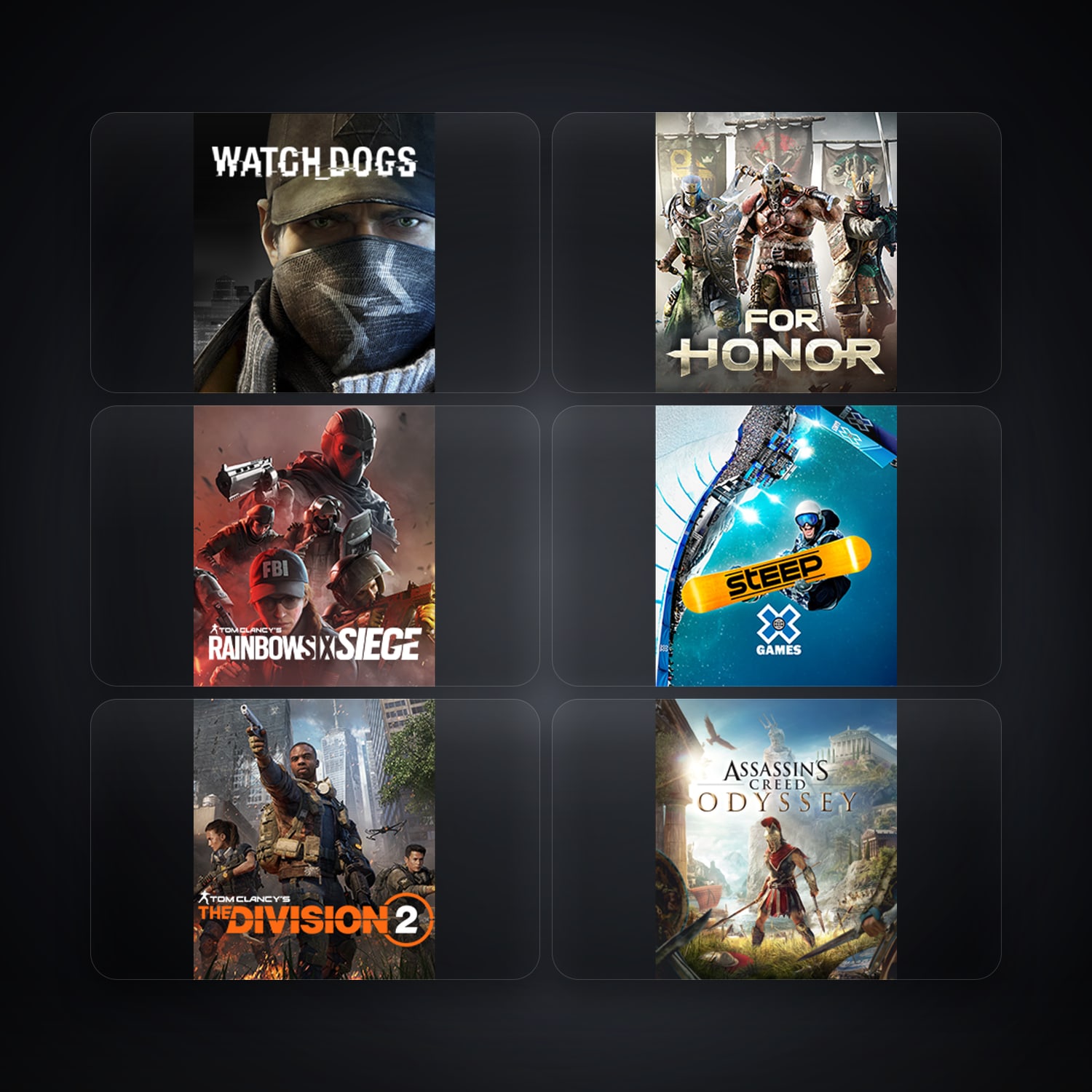 Ubisoft account — Watch_Dogs + For Honor — TW — 7 games — HabibiAccounts