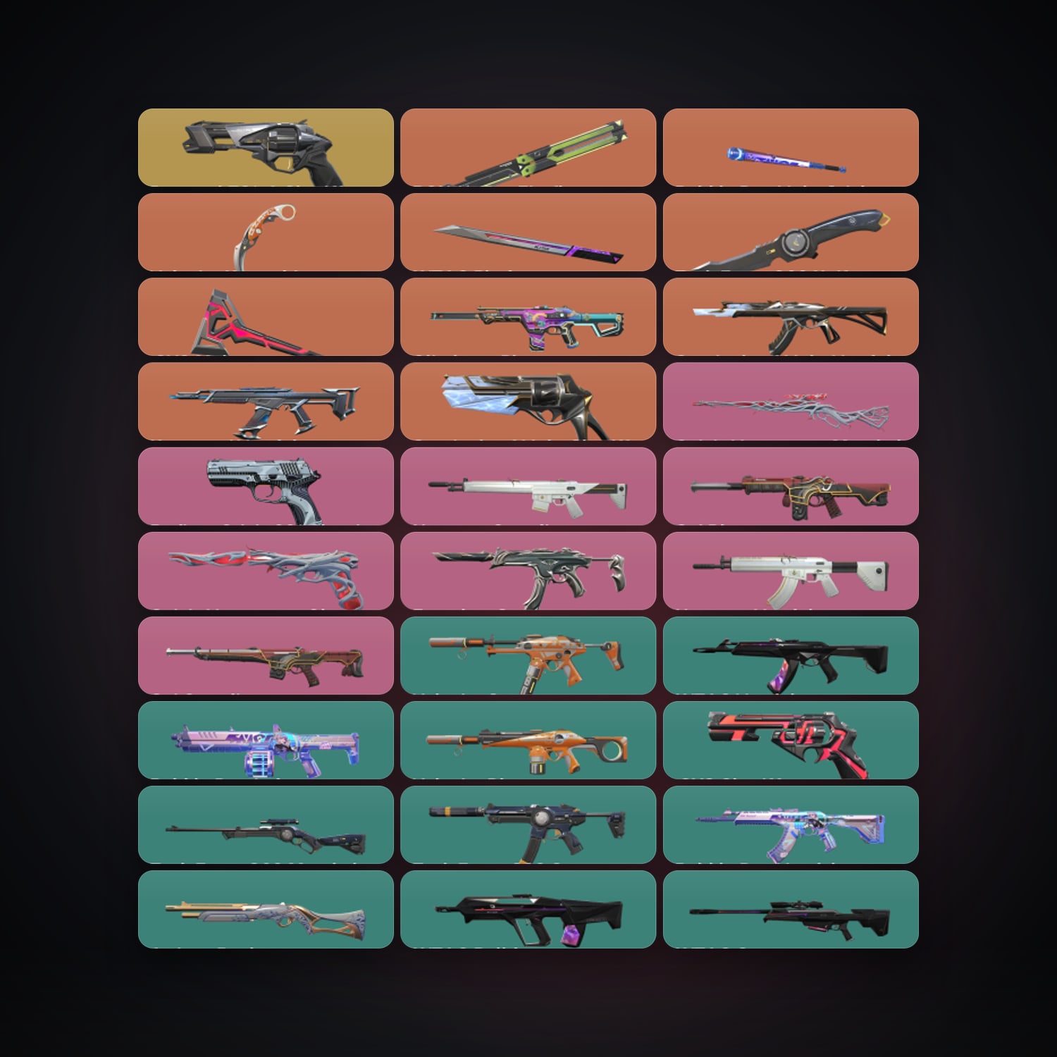 Valorant account: EU Silver 3 locker — 6 knives, 96 skins, lvl 167 — HabibiAccounts
