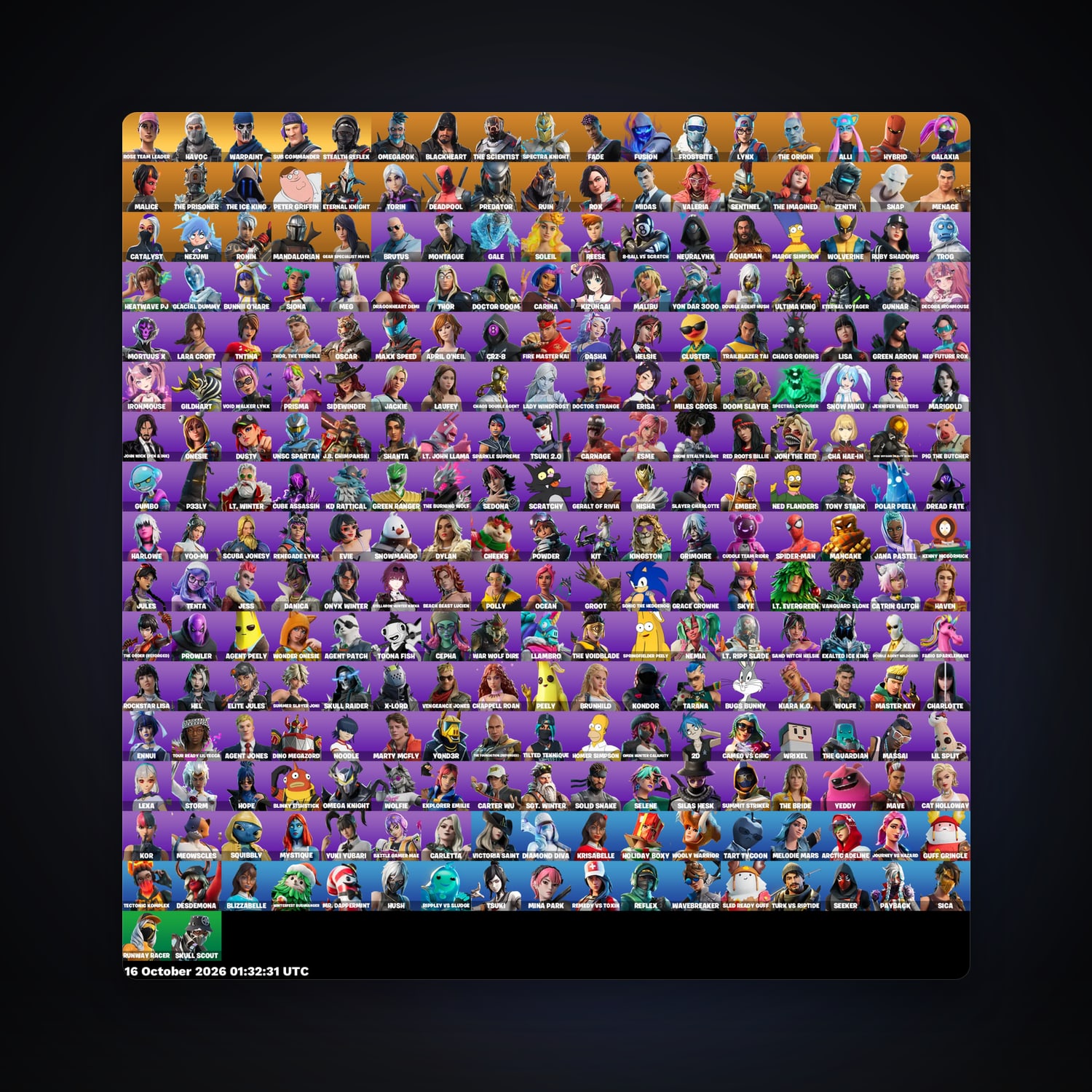 Fortnite account with Rose Team Leader & Havoc — 274 skins — 400 V-Bucks — lvl 2423 — HabibiAccounts