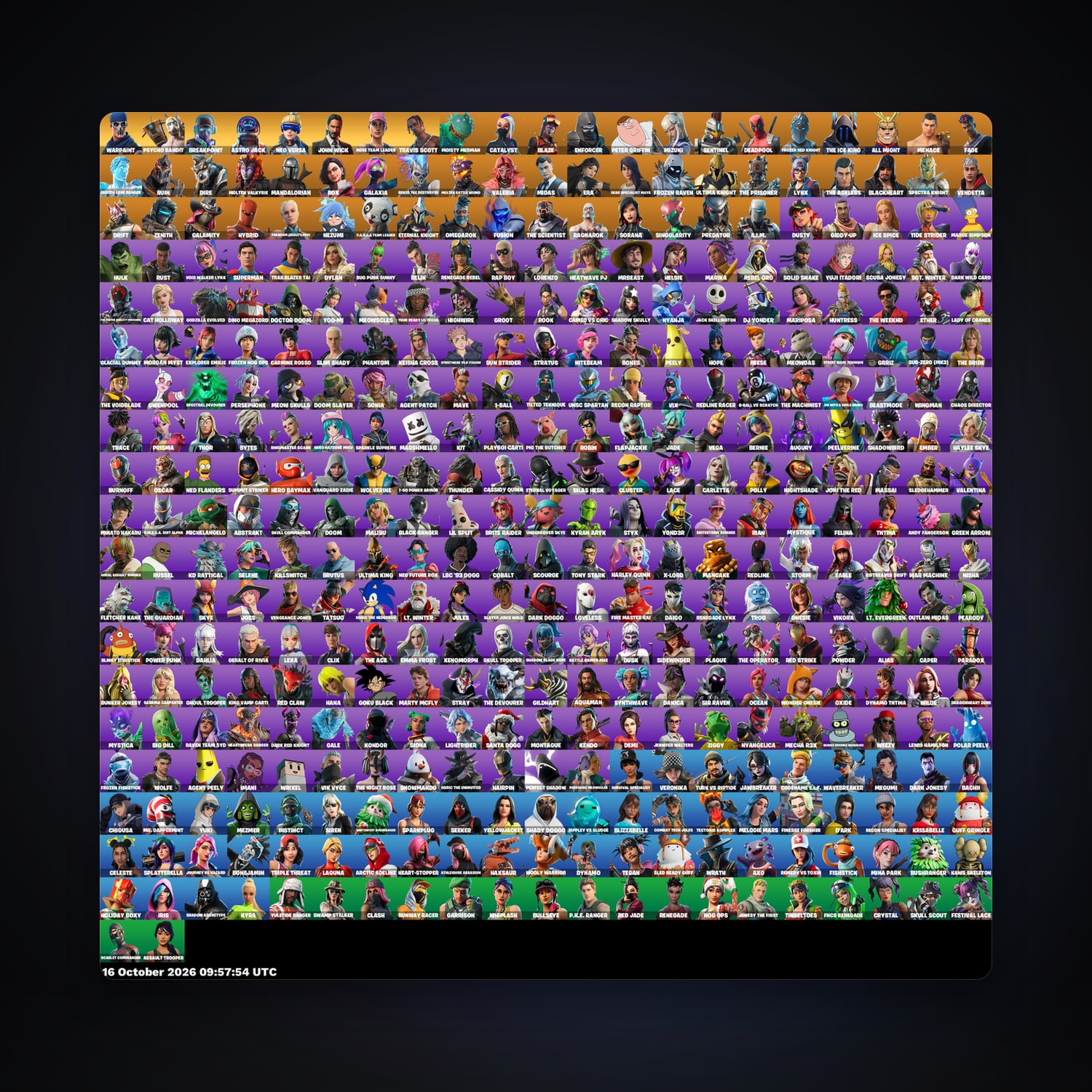 Fortnite account with Deadpool & Moisty Merman — 401 skins — lvl 3654 — HabibiAccounts
