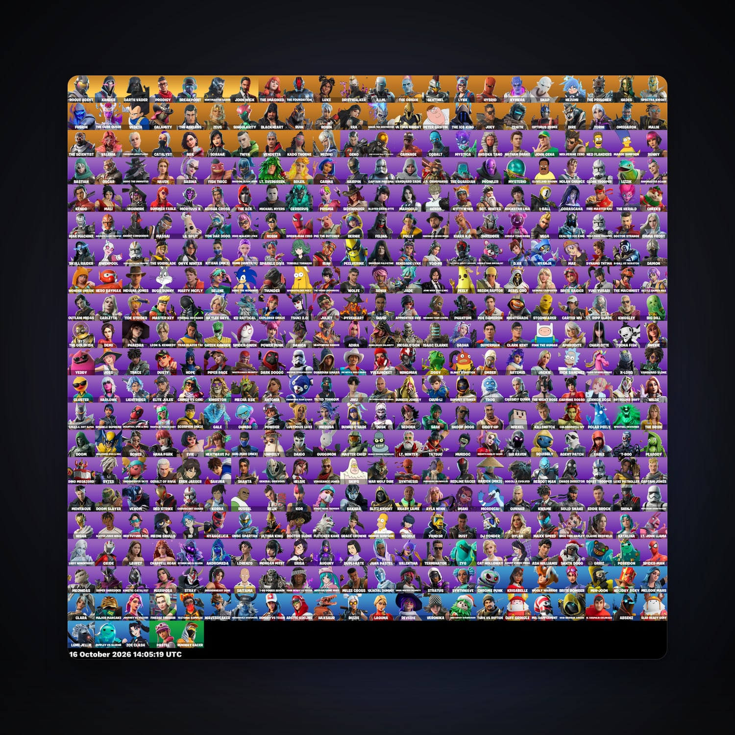 Fortnite account with The Imagined & The Foundation — 445 skins — 2.8K V-Bucks — lvl 4322 — HabibiAccounts