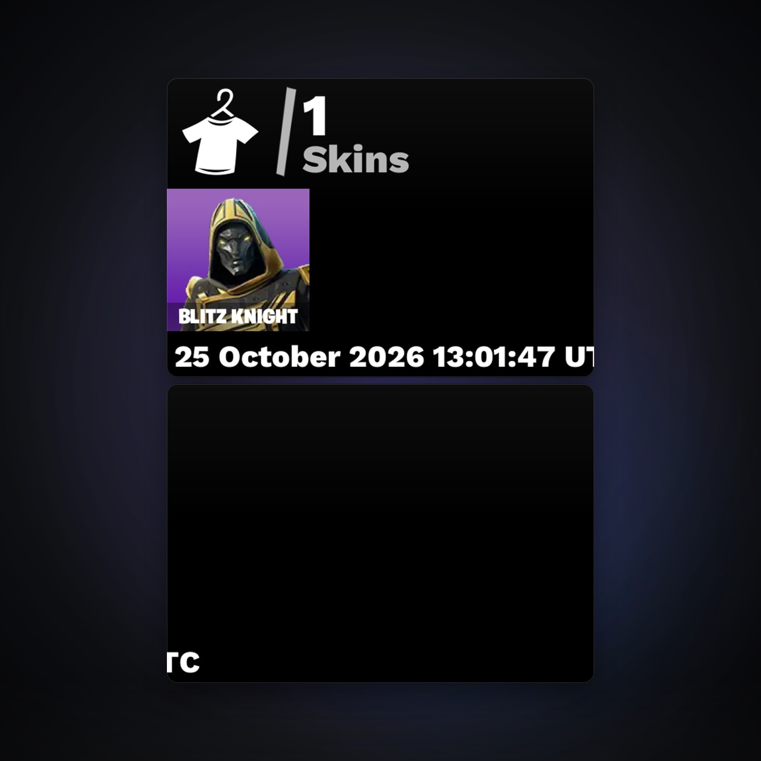 Fortnite account with Blitz Knight — 1 skin — lvl 15 — HabibiAccounts