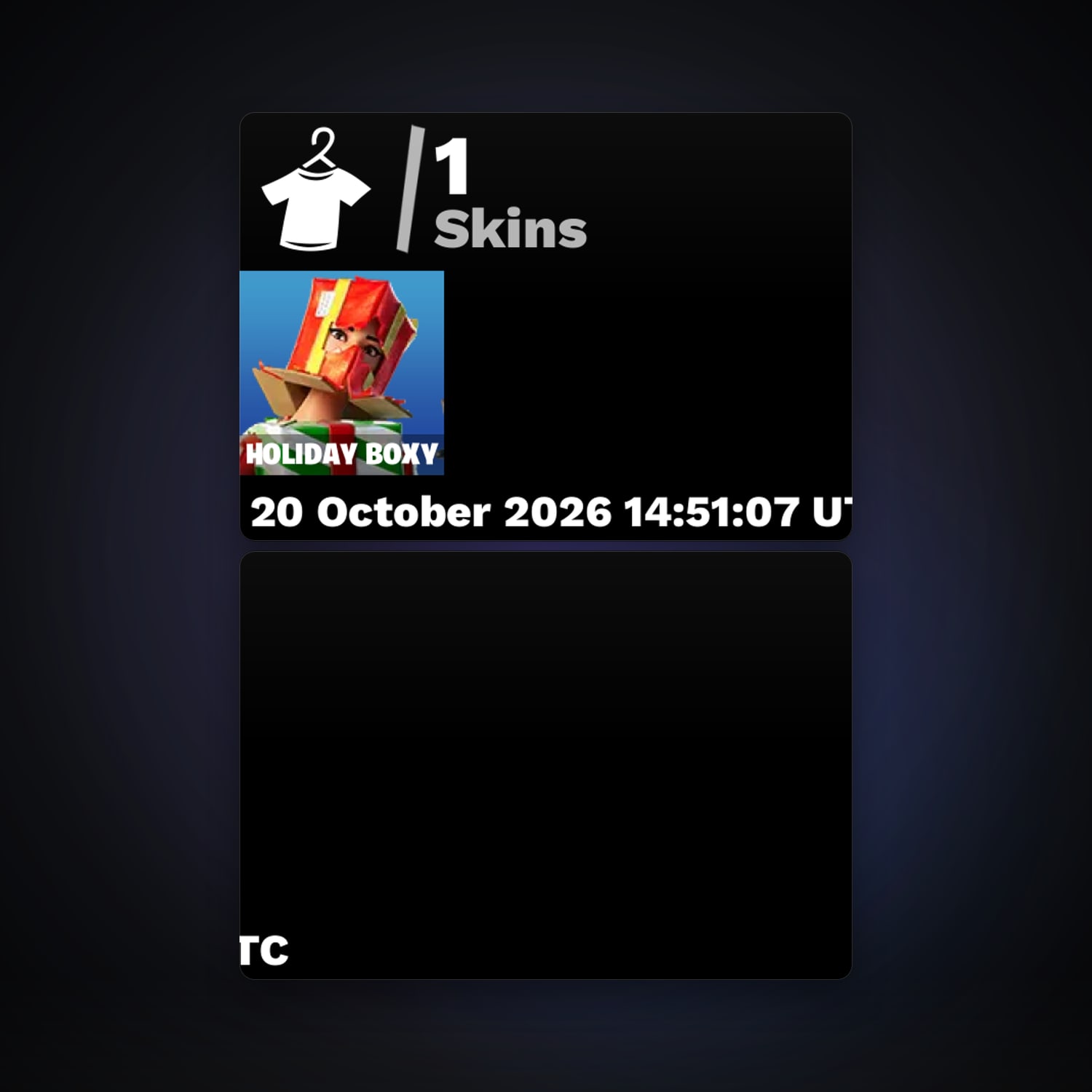 Fortnite account with Holiday Boxy — 1 skin — 100 V-Bucks — lvl 67 — HabibiAccounts