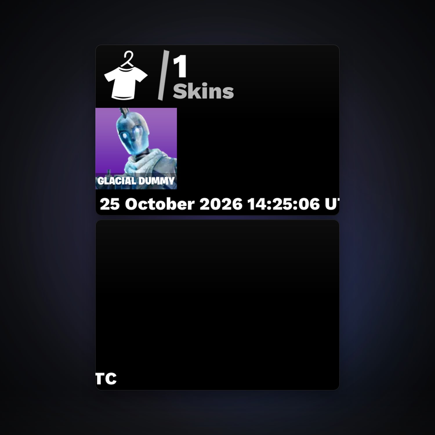 Fortnite account with Glacial Dummy — 1 skin — 200 V-Bucks — lvl 143 — HabibiAccounts