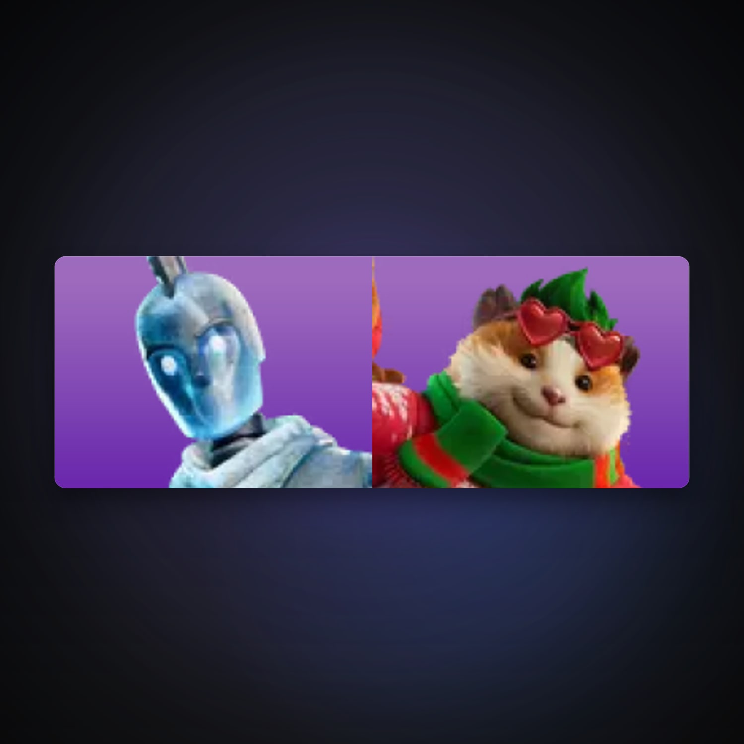 حساب فورتنايت Glacial Dummy وCheeks، لوكر 2 سكن، لفل 102، 4 فوز — HabibiAccounts