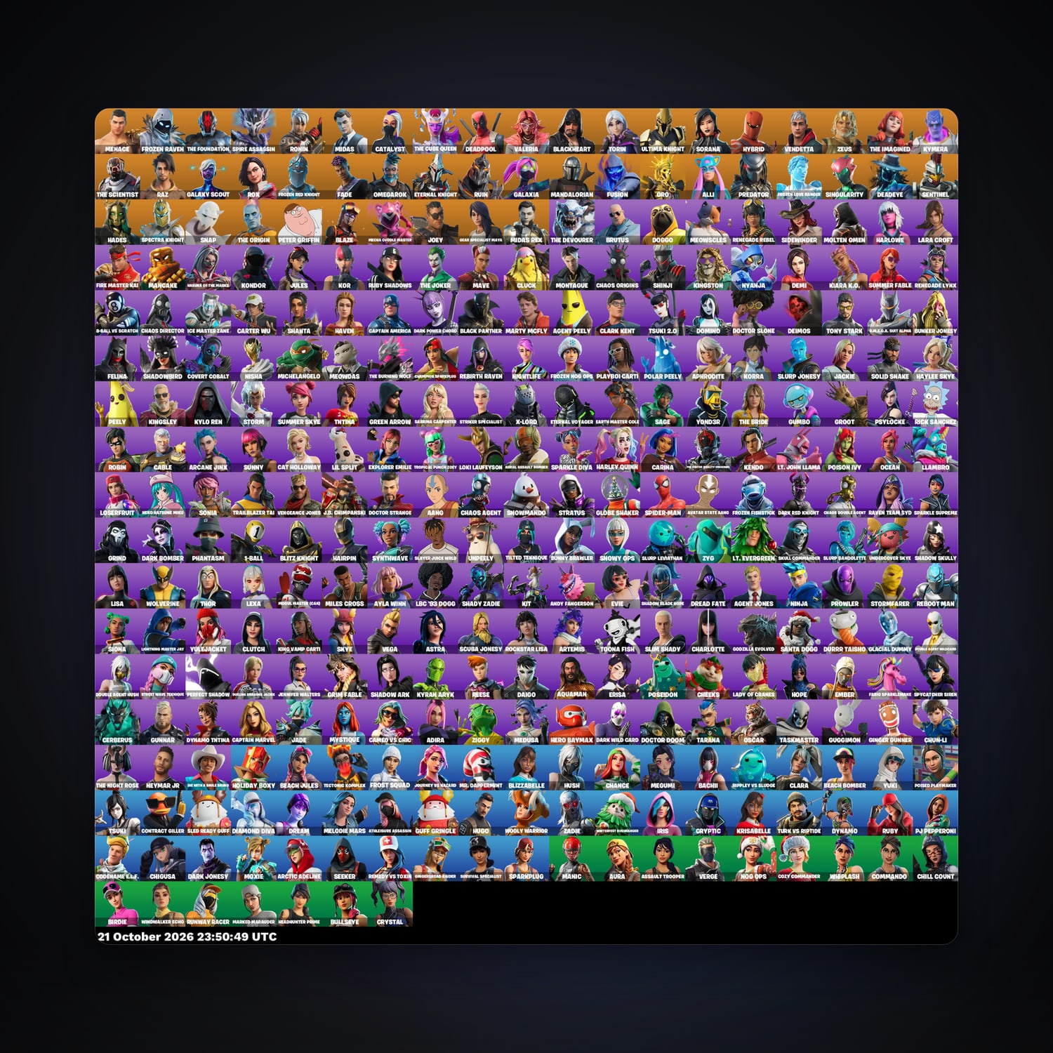 Fortnite account with Midas & Deadpool — 330 skins — 1K V-Bucks — lvl 3465 — HabibiAccounts