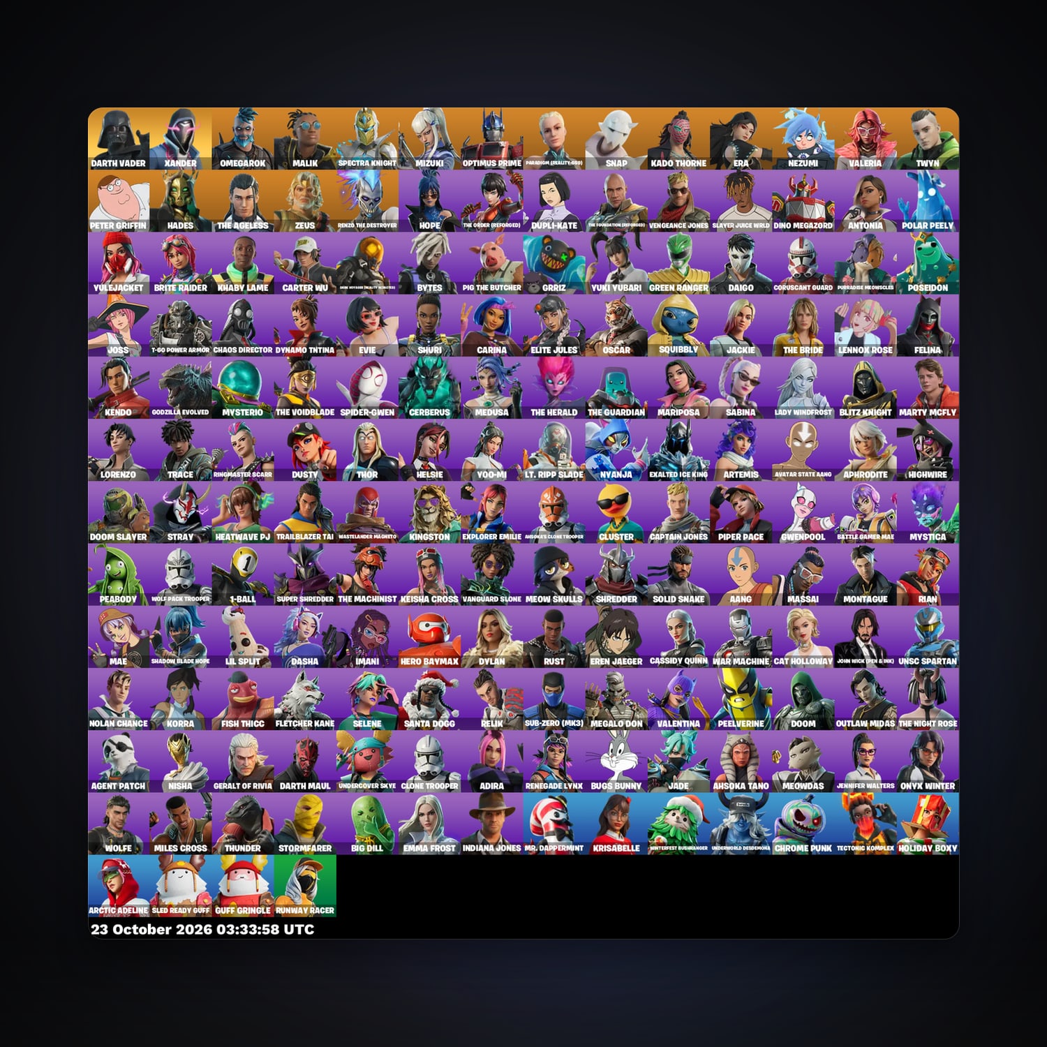 Fortnite account with Omegarok & Malik — 172 skins — 4K V-Bucks — lvl 4104 — HabibiAccounts