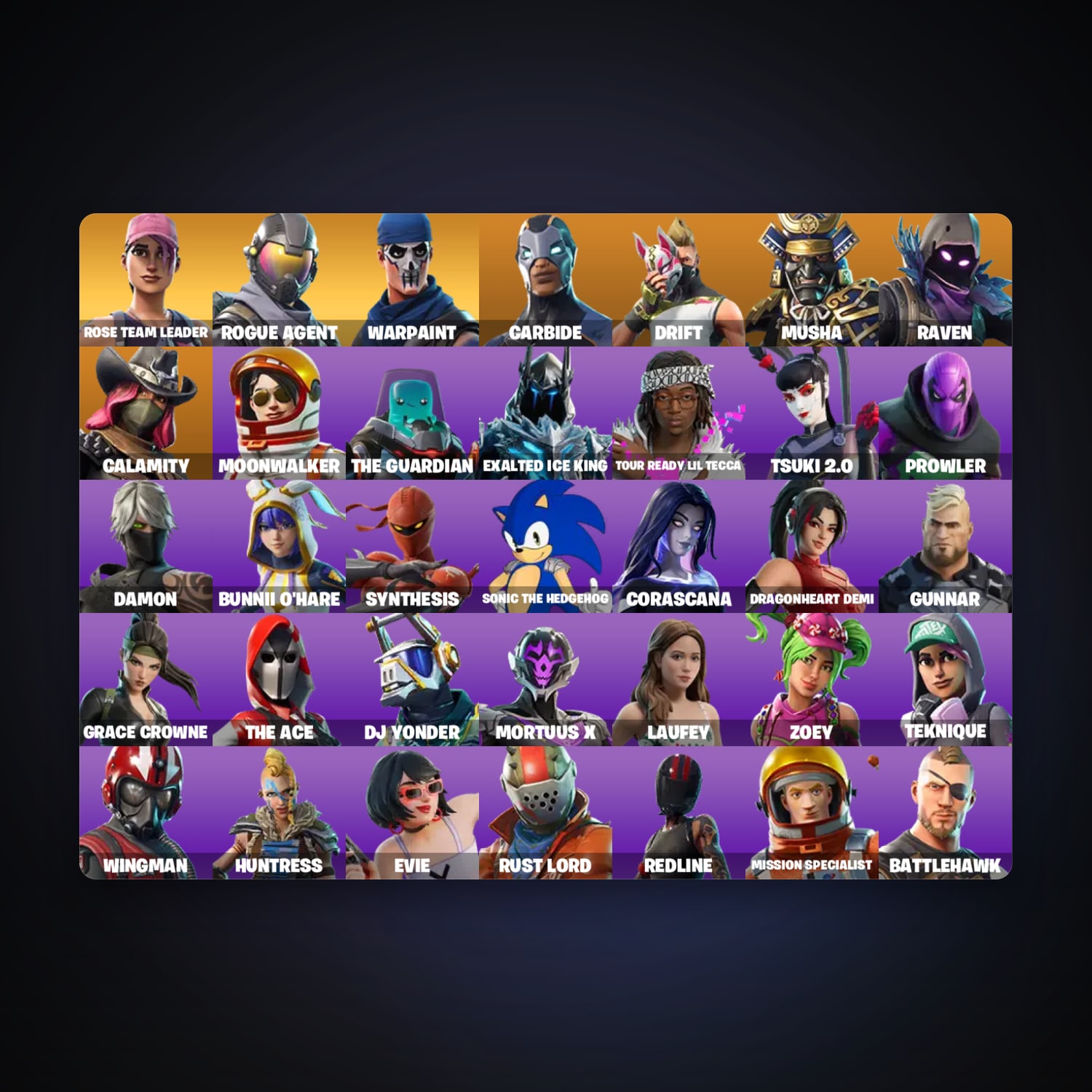 Fortnite account with Raven & Carbide — 37 skins — 3.8K V-Bucks — lvl 336 — HabibiAccounts