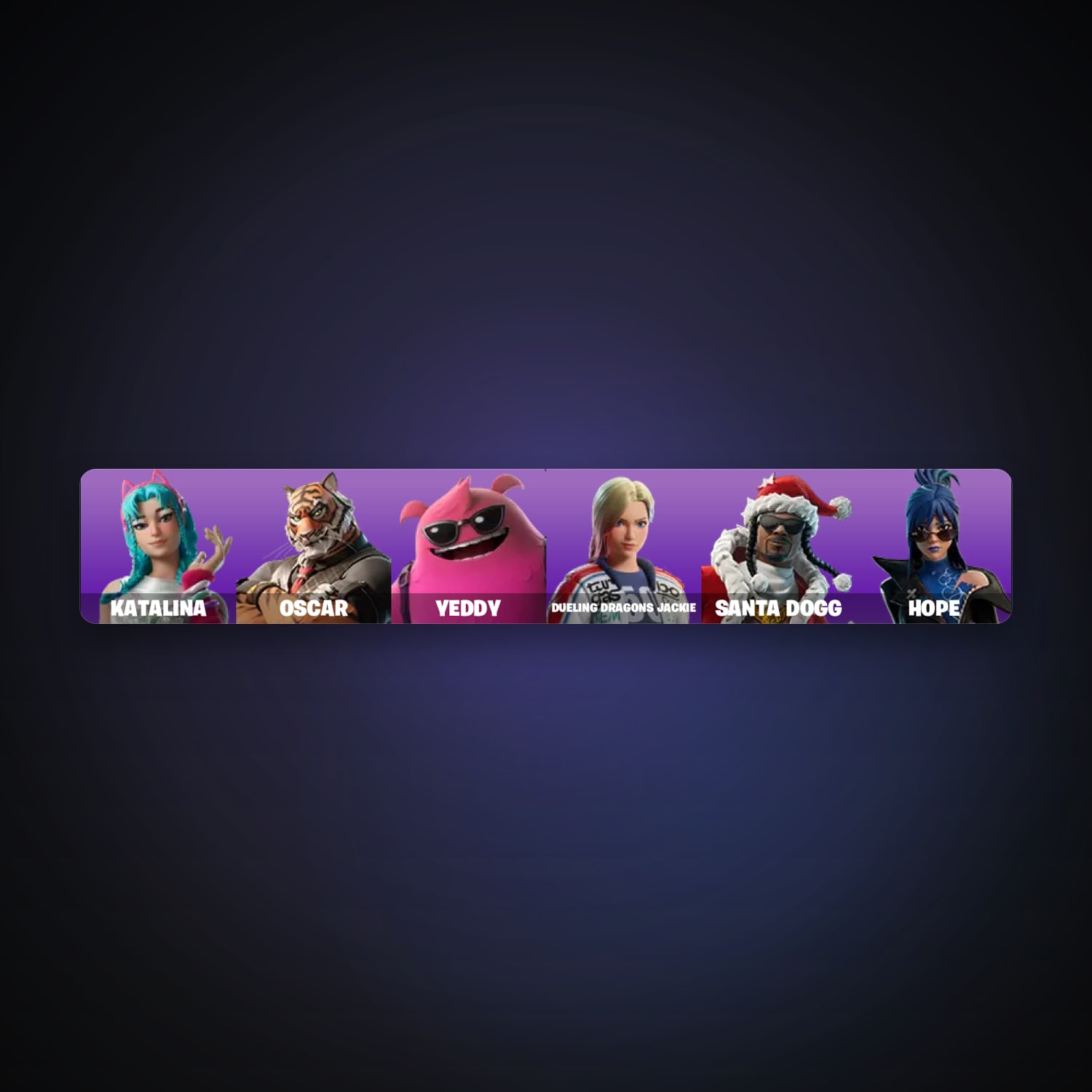 Fortnite account with Santa Dogg & Katalina — 8 skins — 250 V-Bucks — lvl 153 — HabibiAccounts