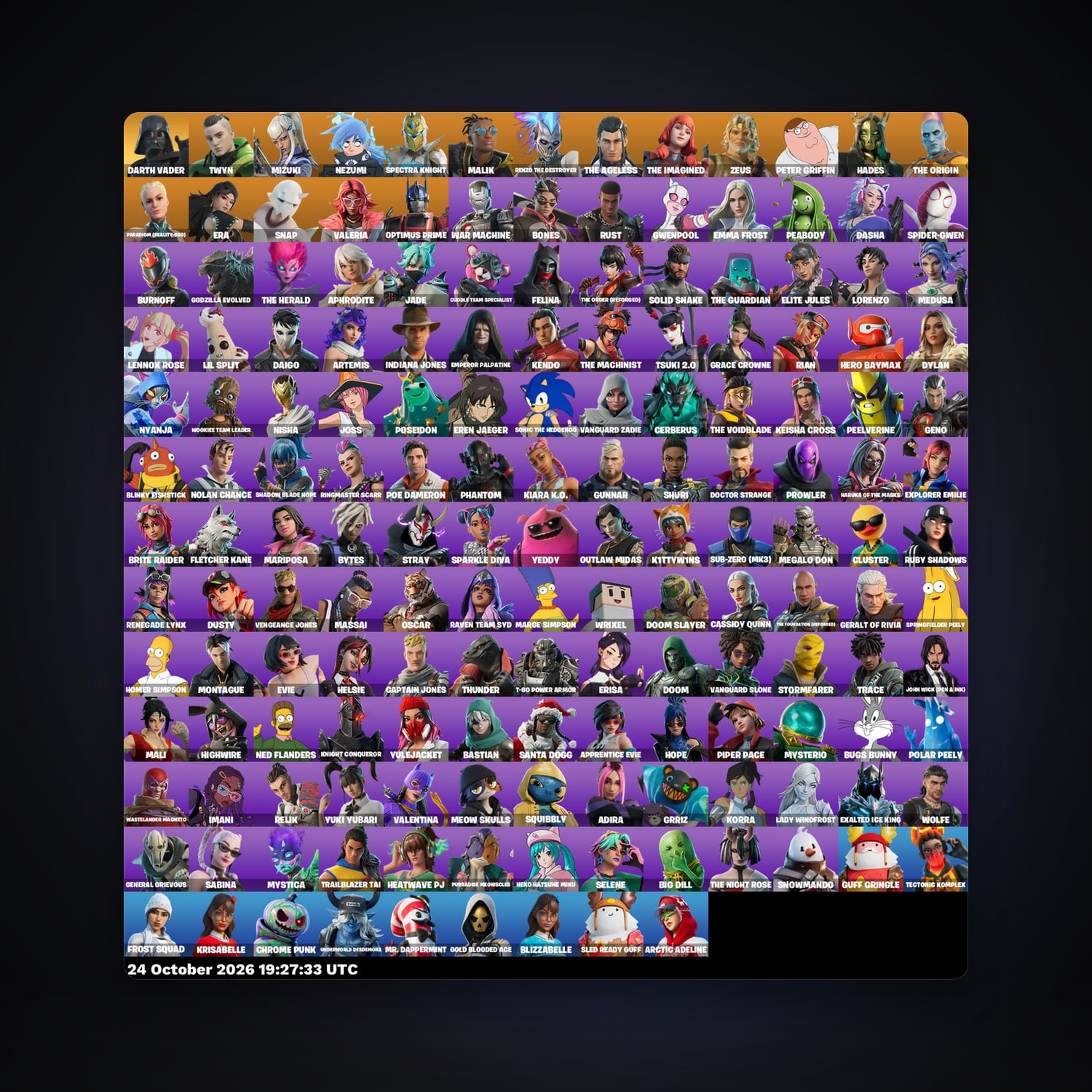 Fortnite account with Twyn & Mizuki — 165 skins — 1.2K V-Bucks — lvl 2175 — HabibiAccounts