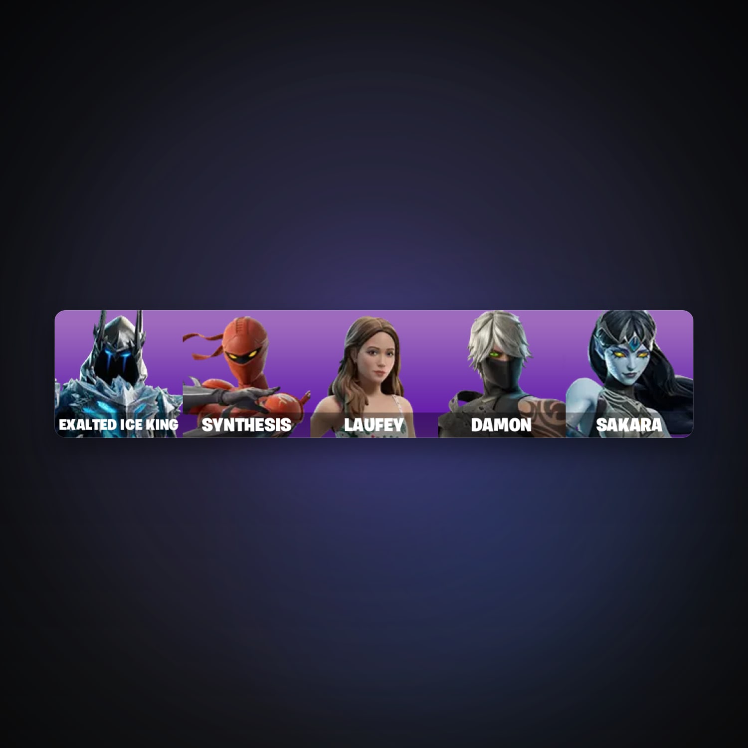 Fortnite account with Exalted Ice King & Synthesis — 5 skins — 100 V-Bucks — lvl 43 — HabibiAccounts