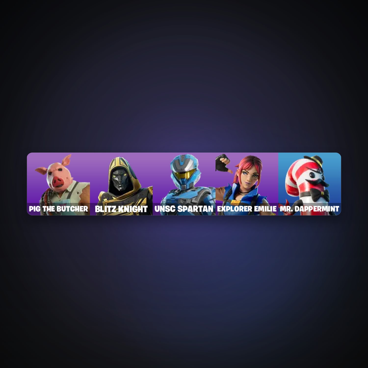 Fortnite account with UNSC Spartan & Pig the Butcher — 5 skins — 50 V-Bucks — lvl 223 — HabibiAccounts