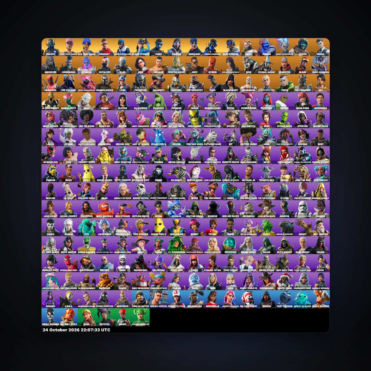Fortnite account with Drift & Rose Team Leader — 246 skins — 550 V-Bucks — lvl 3127 — HabibiAccounts