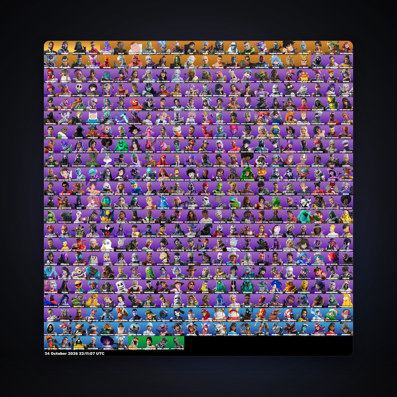John Wick · Kymera | 472 Skins | 1.1K V-Bucks | Level 4386 | 345 Wins
