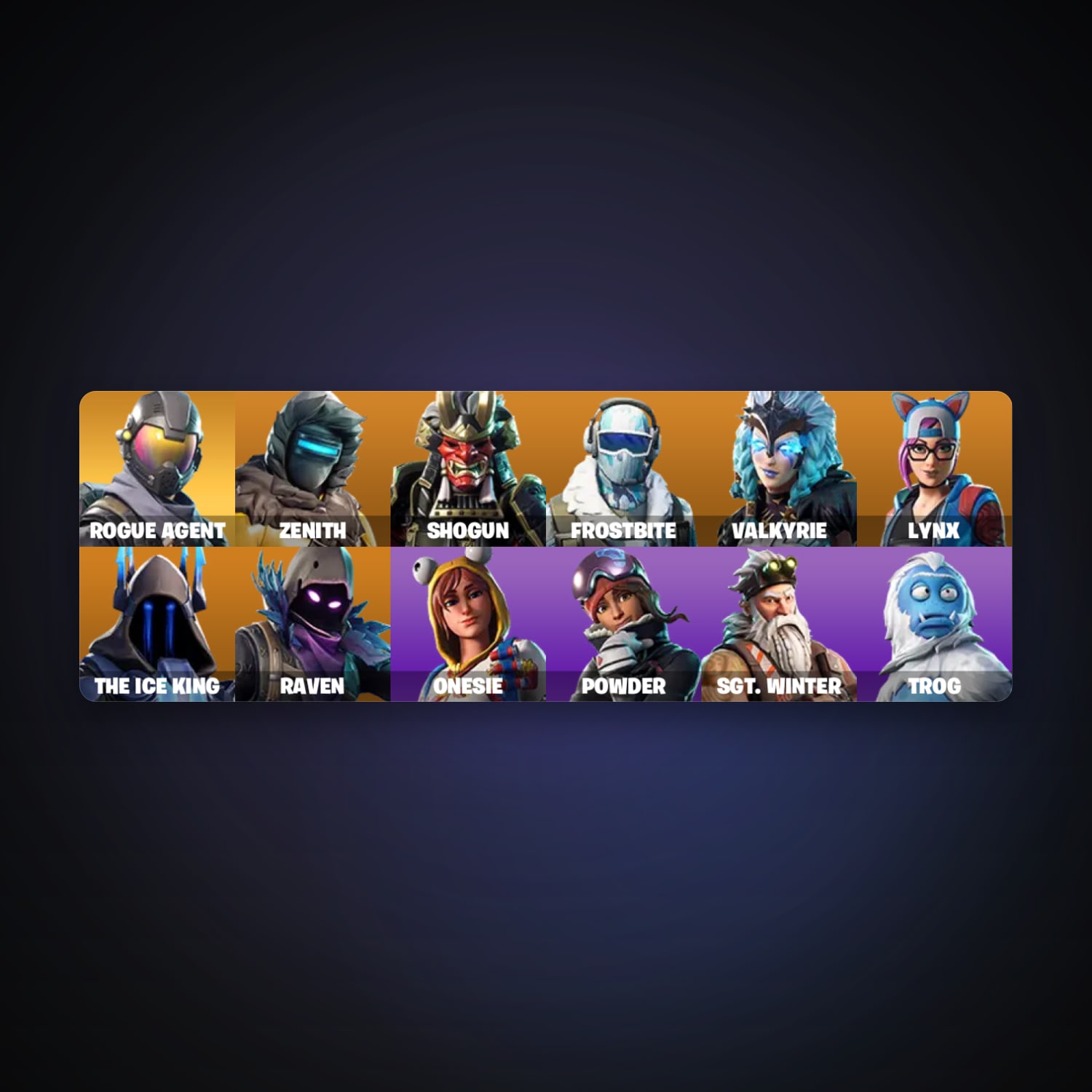 Fortnite account with Raven & Zenith — 14 skins — 400 V-Bucks — lvl 162 — HabibiAccounts