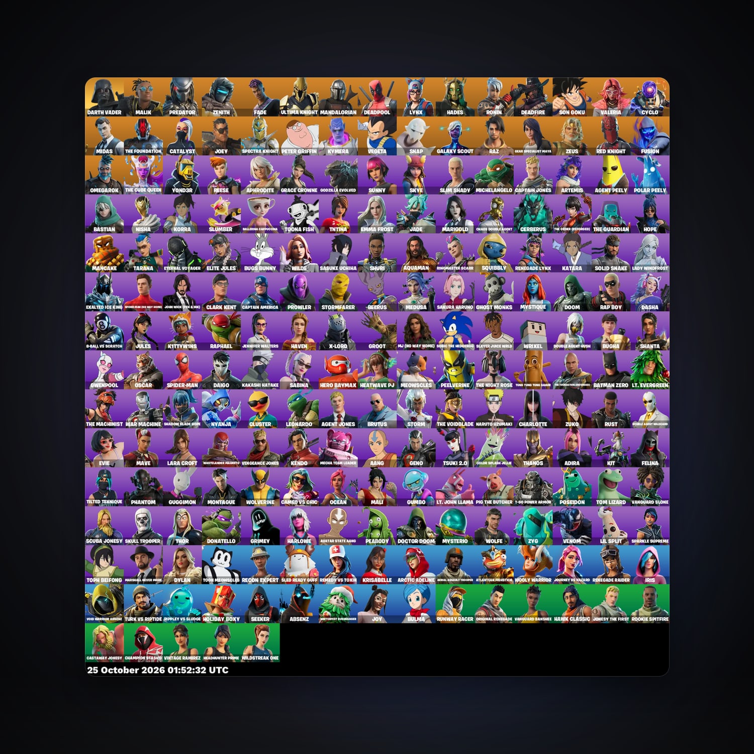 Fortnite account with Deadpool & Malik — 215 skins — 650 V-Bucks — lvl 2730 — HabibiAccounts