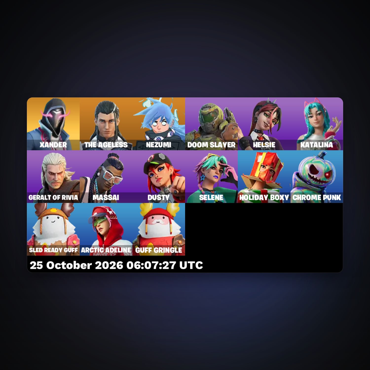 Fortnite account with The Ageless & Nezumi — 15 skins — 200 V-Bucks — lvl 603 — HabibiAccounts