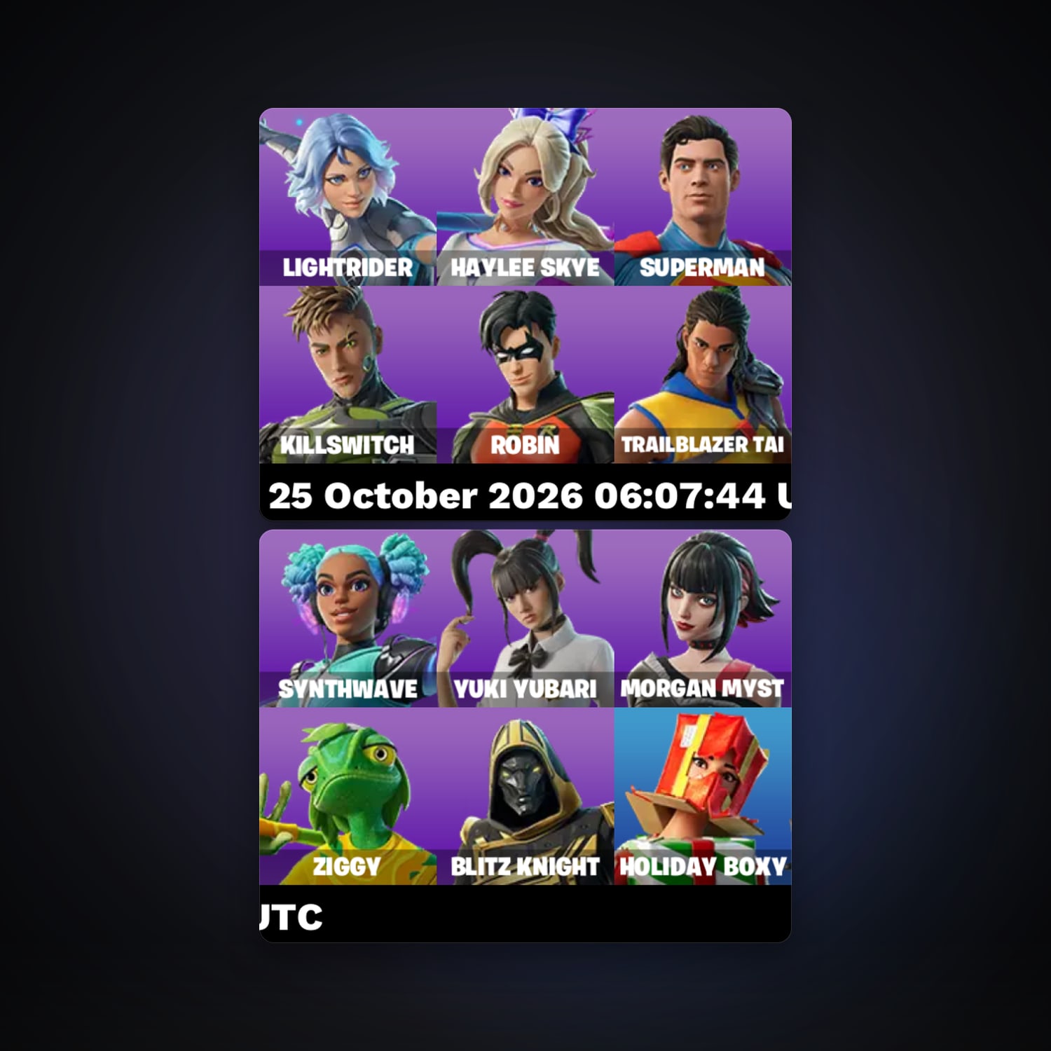 Fortnite account with Superman & Robin — 12 skins — 200 V-Bucks — lvl 163 — HabibiAccounts