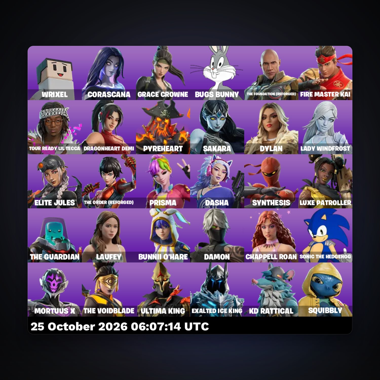 Fortnite account with Tour Ready Lil Tecca & Wrixel — 30 skins — lvl 126 — HabibiAccounts