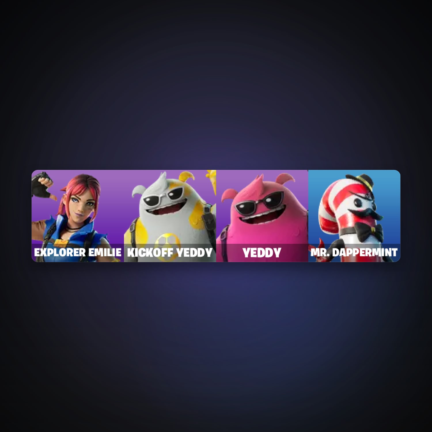 Fortnite account with Explorer Emilie & Kickoff Yeddy — 4 skins — 200 V-Bucks — lvl 142 — HabibiAccounts