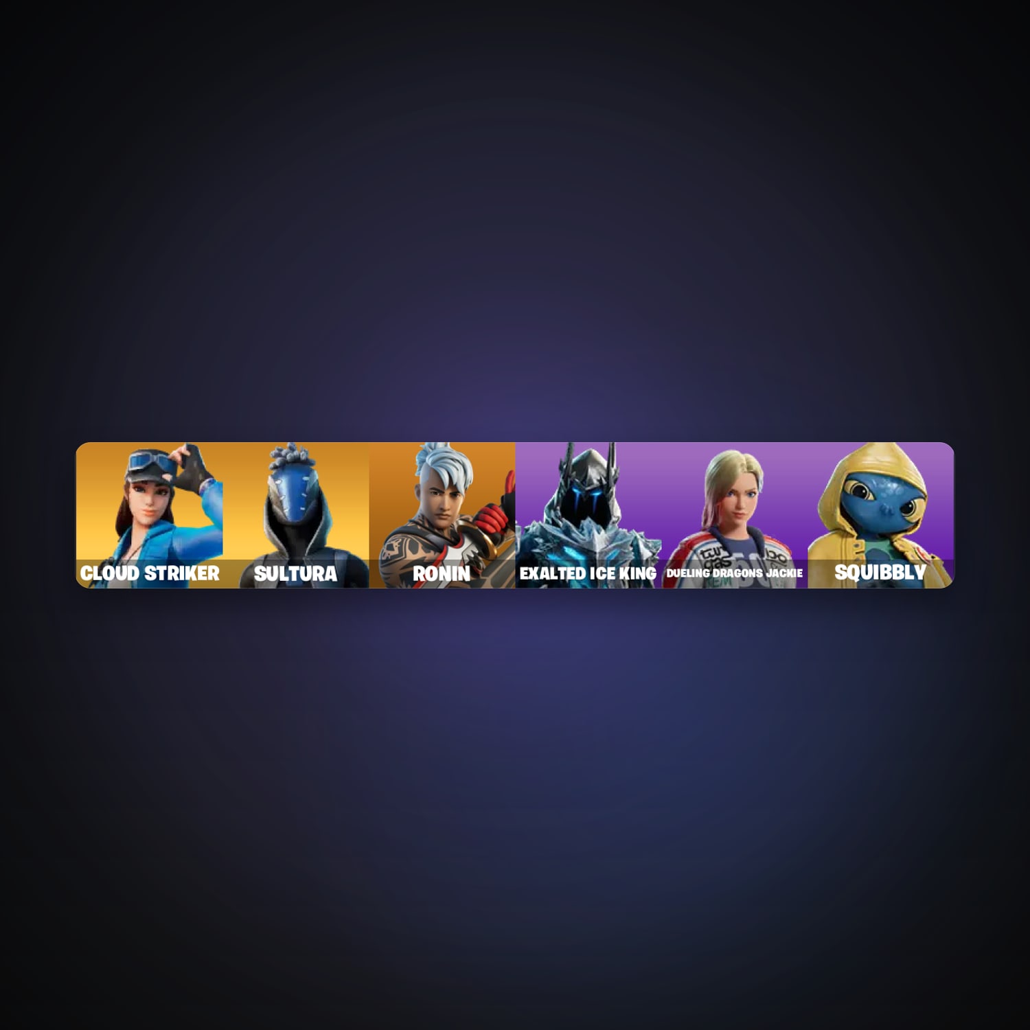 Fortnite account with Ronin & Cloud Striker — 8 skins — 450 V-Bucks — lvl 145 — HabibiAccounts