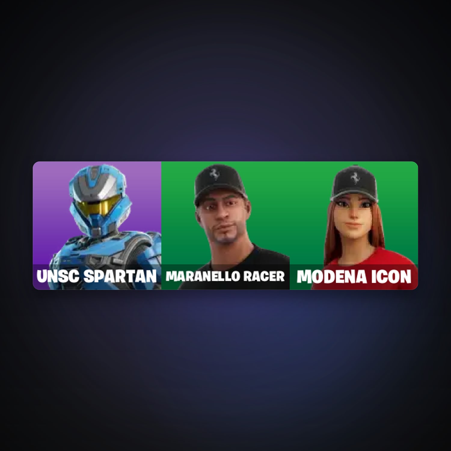 Fortnite account with UNSC Spartan & Maranello Racer — 3 skins — 200 V-Bucks — lvl 121 — HabibiAccounts