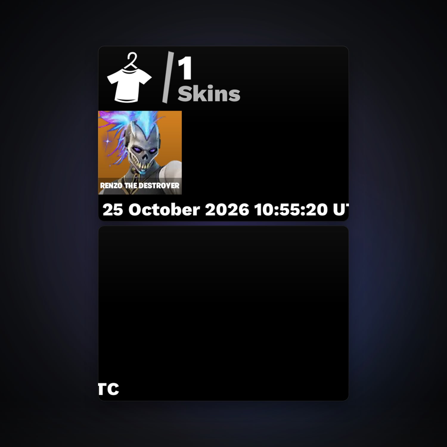 Fortnite account with Renzo the Destroyer — 1 skin — 550 V-Bucks — lvl 57 — HabibiAccounts