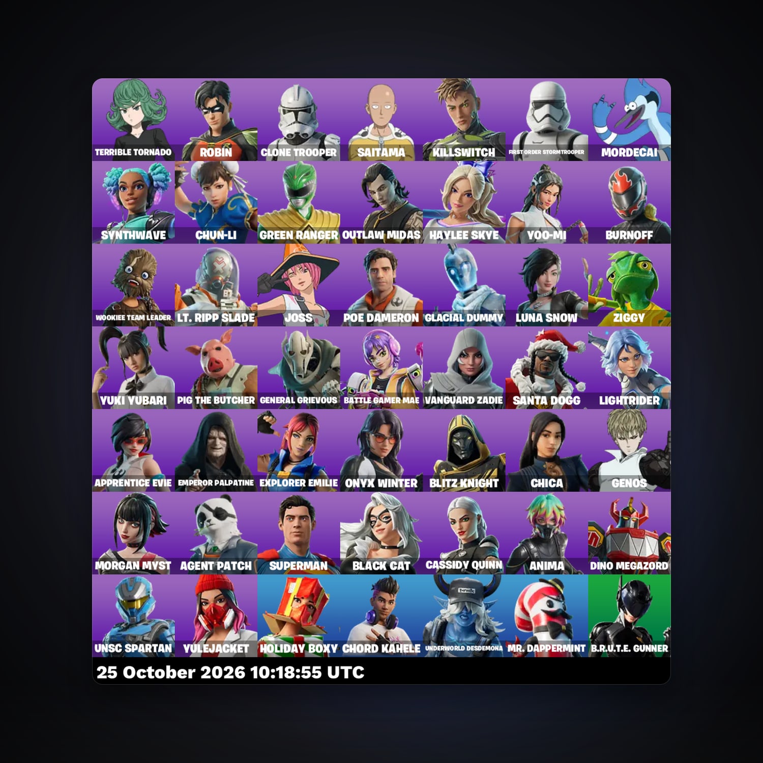 Fortnite account with Robin & Clone Trooper — 49 skins — 200 V-Bucks — lvl 810 — HabibiAccounts