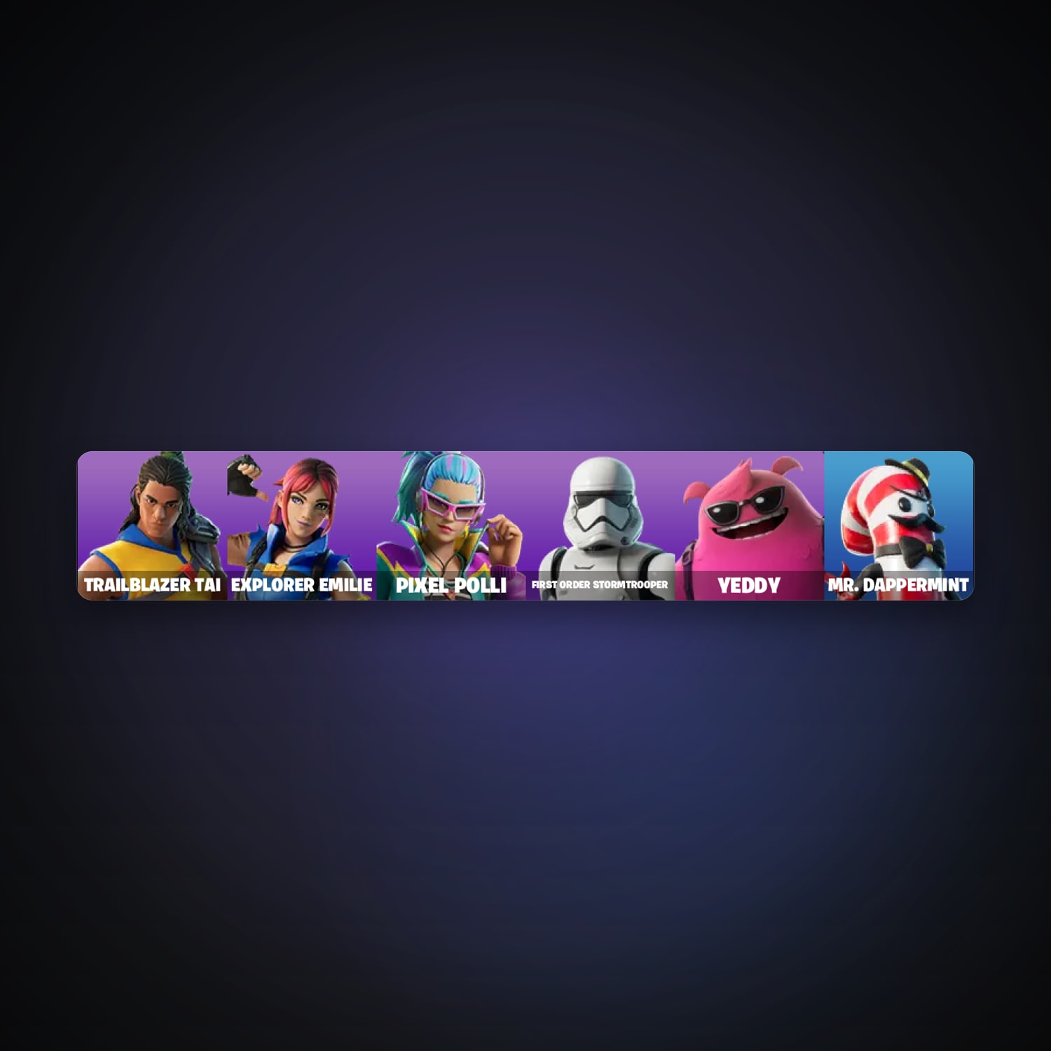 Fortnite account with Trailblazer Tai & Explorer Emilie — 6 skins — 400 V-Bucks — lvl 136 — HabibiAccounts