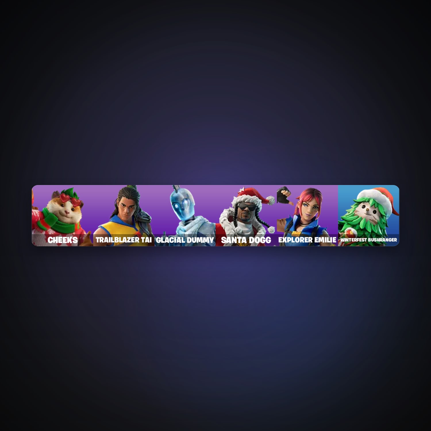 Fortnite account with Santa Dogg & Cheeks — 8 skins — lvl 305 — HabibiAccounts