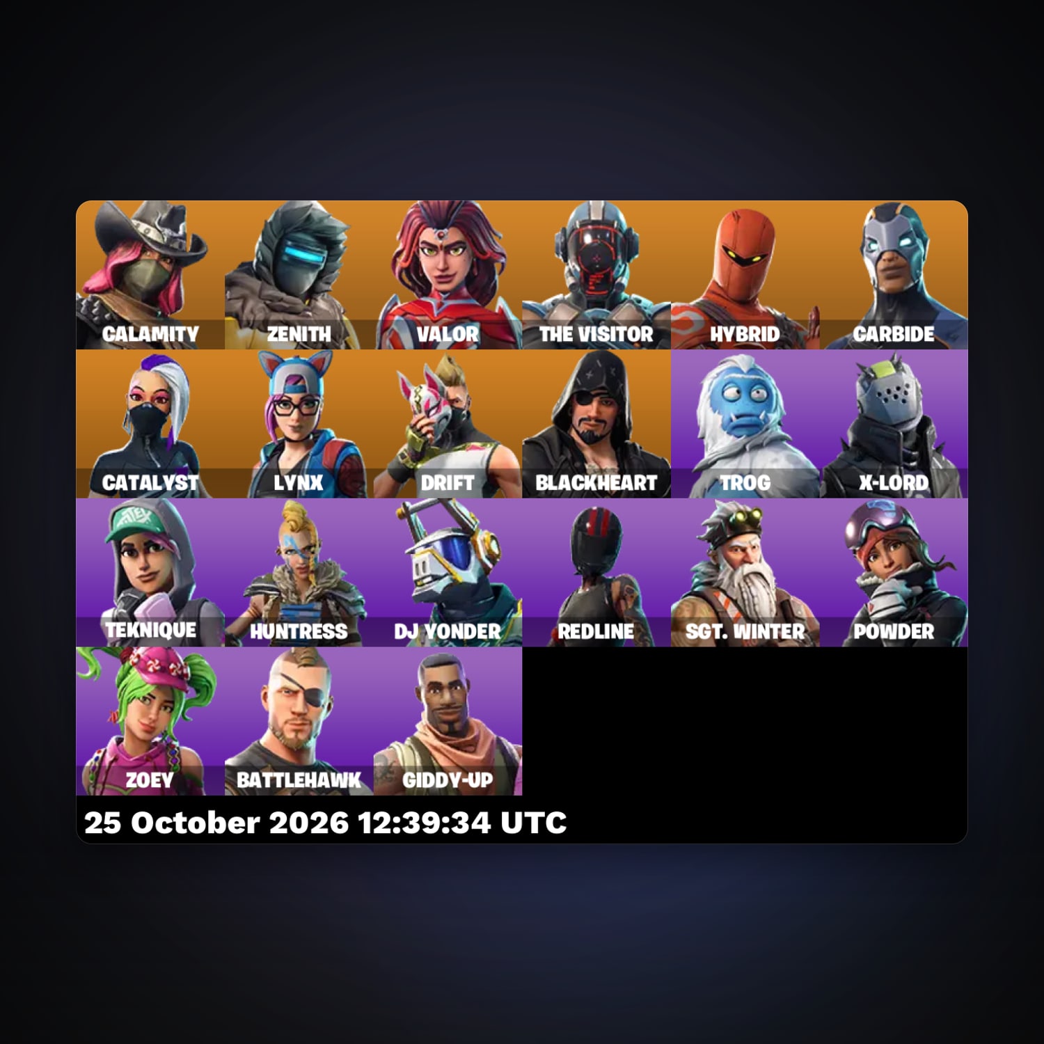 Fortnite account with Carbide & Drift — 21 skins — 600 V-Bucks — lvl 228 — HabibiAccounts