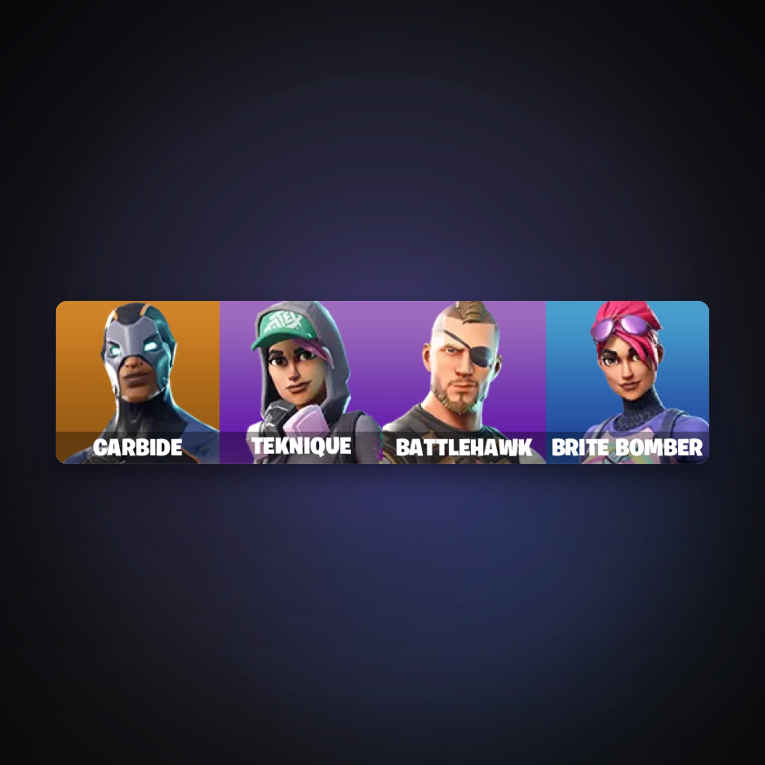 Fortnite account with Carbide & Teknique — 4 skins — 50 V-Bucks — lvl 66 — HabibiAccounts