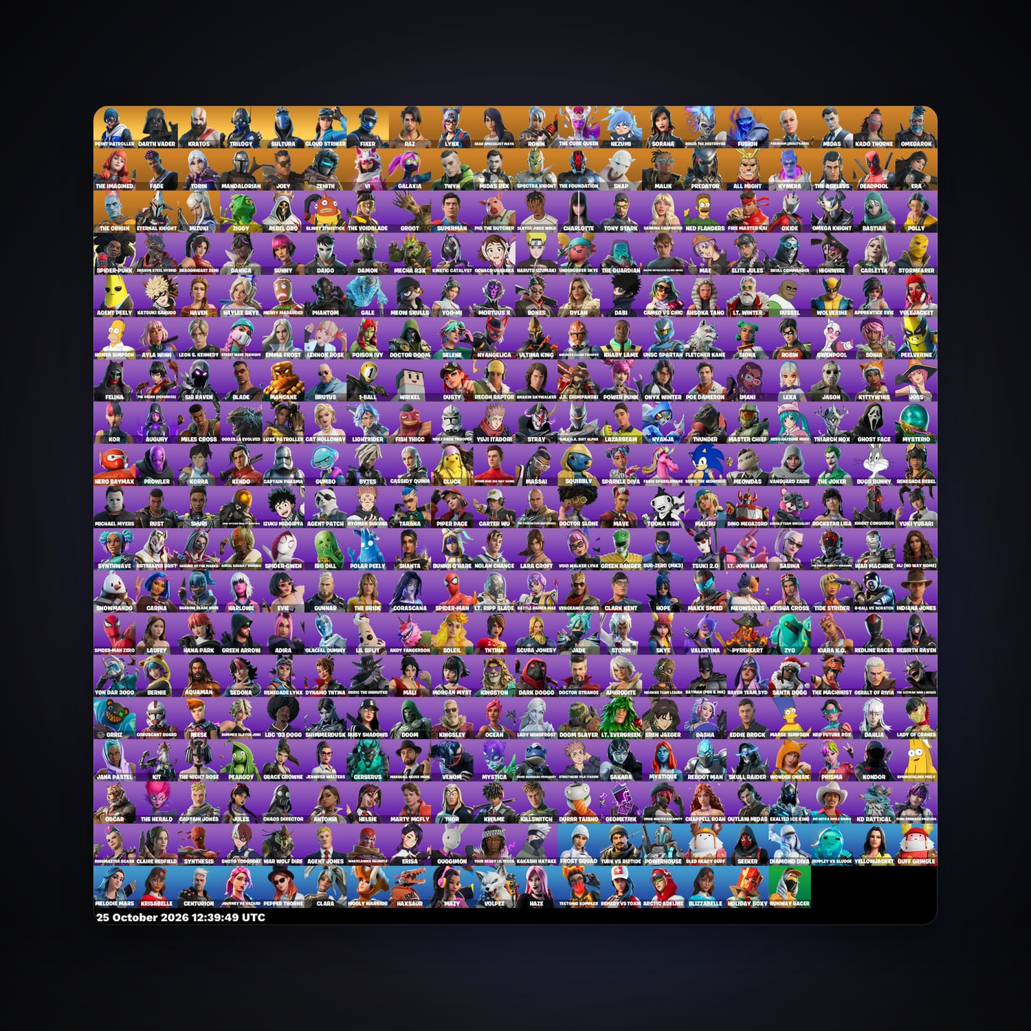 Raz · Lynx | 377 Skins | 1.1K V-Bucks | Level 3018 | 265 Wins