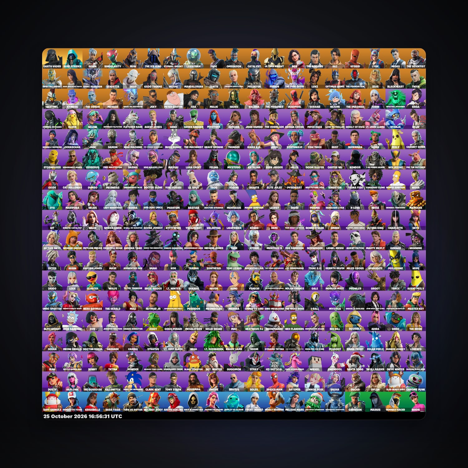 Fortnite account with Leviathan & Ronin — 342 skins — 750 V-Bucks — lvl 5649 — HabibiAccounts