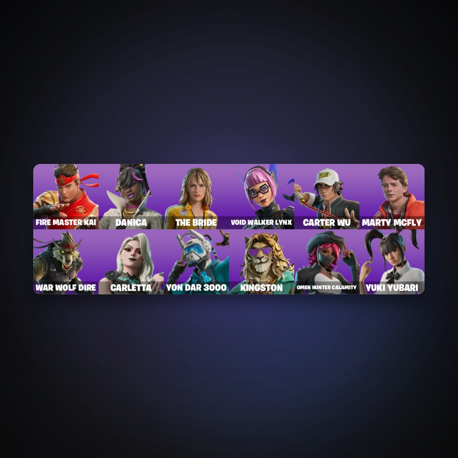 Fortnite account with FIRE Master Kai & Danica — 13 skins — 100 V-Bucks — lvl 183 — HabibiAccounts