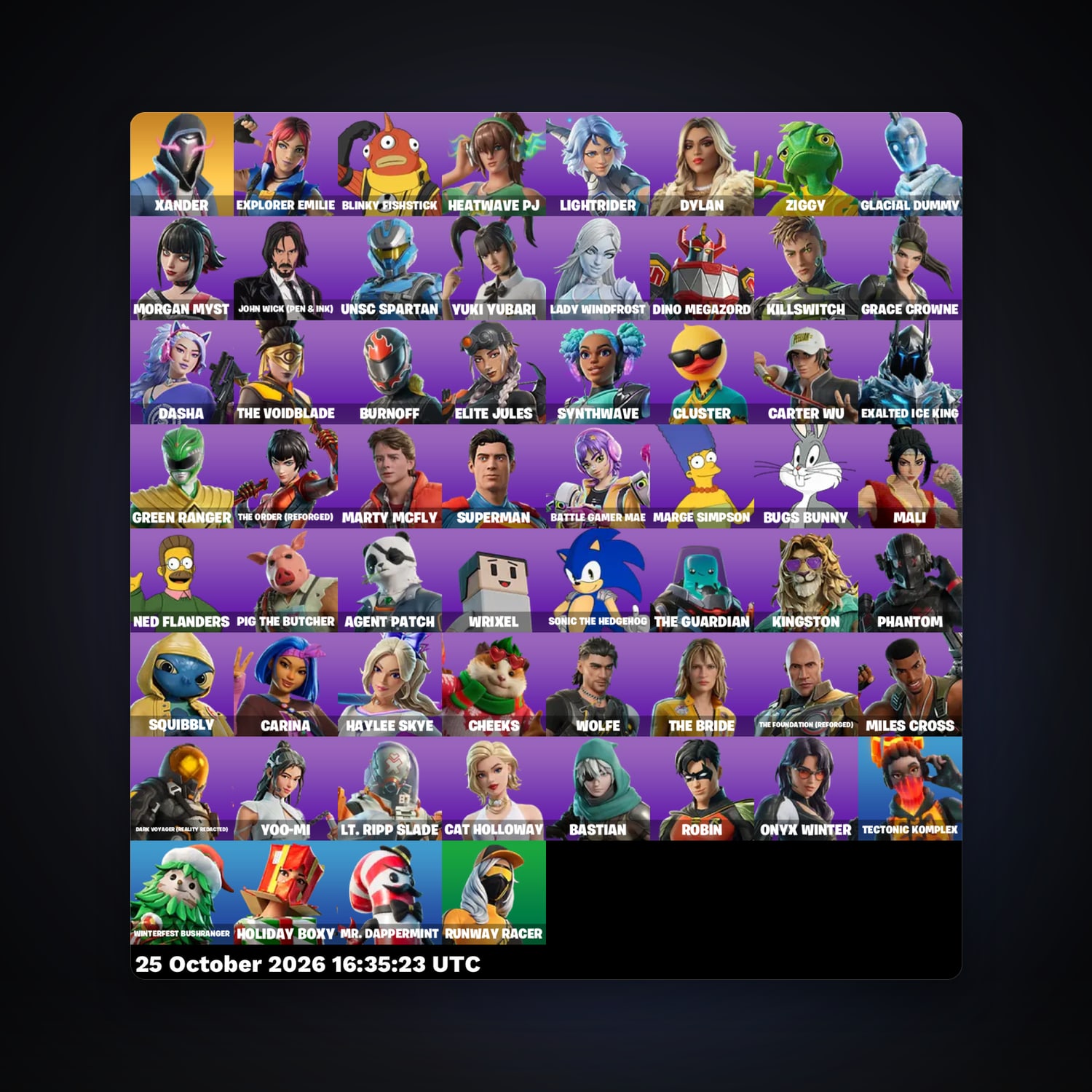Fortnite account with UNSC Spartan & Explorer Emilie — 60 skins — 700 V-Bucks — lvl 1169 — HabibiAccounts