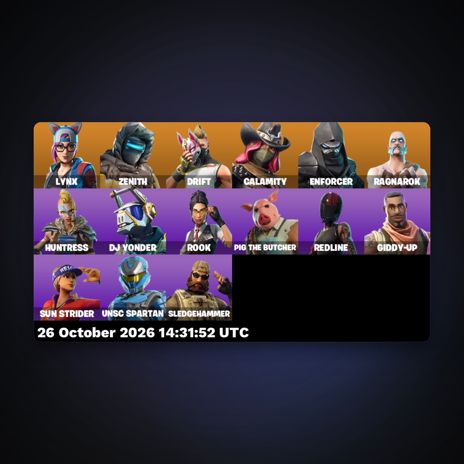 Fortnite account with Drift & Lynx — 15 skins — 900 V-Bucks — lvl 504 — HabibiAccounts