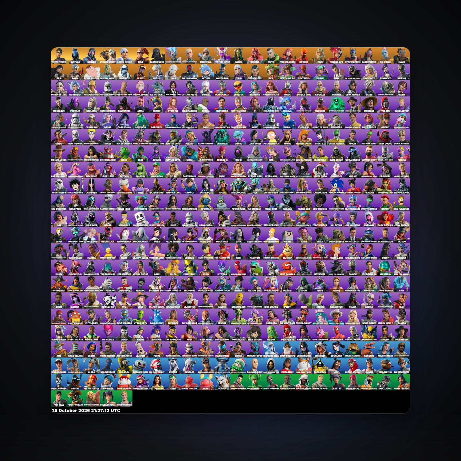 Fortnite account with Renzo the Destroyer & Paradigm (Reality-659) — 467 skins — 500 V-Bucks — lvl 5154 — HabibiAccounts