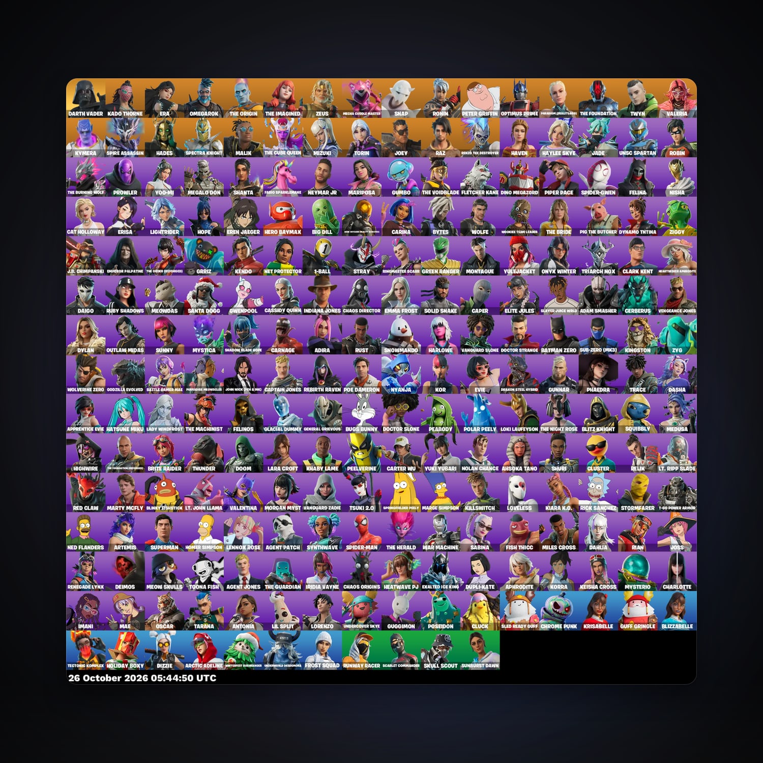 Fortnite account with Kado Thorne & Era — 235 skins — 900 V-Bucks — lvl 6945 — HabibiAccounts